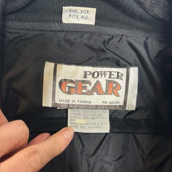 Vintage 80s Psychedelic Artsy Multicolor Bomber Jacket Power Gear OS - Picture 5 of 10